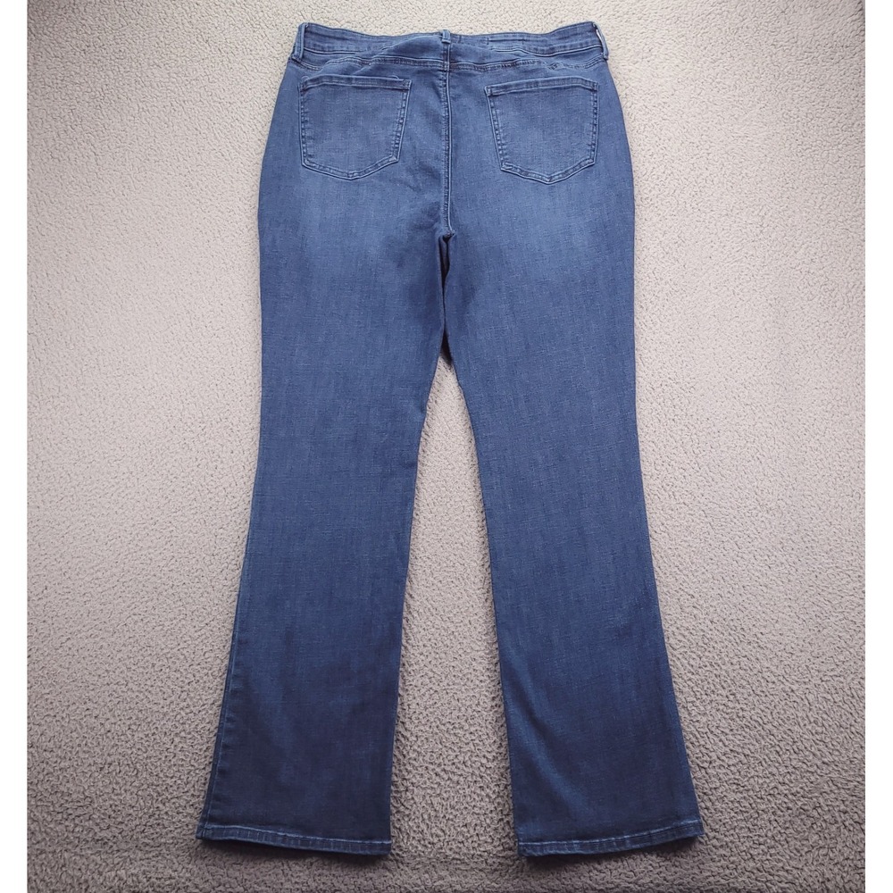 NYDJ Jeans‎ Womens Size 14 Billie Mini Boot Cut High Rise Landslide Wash Denim